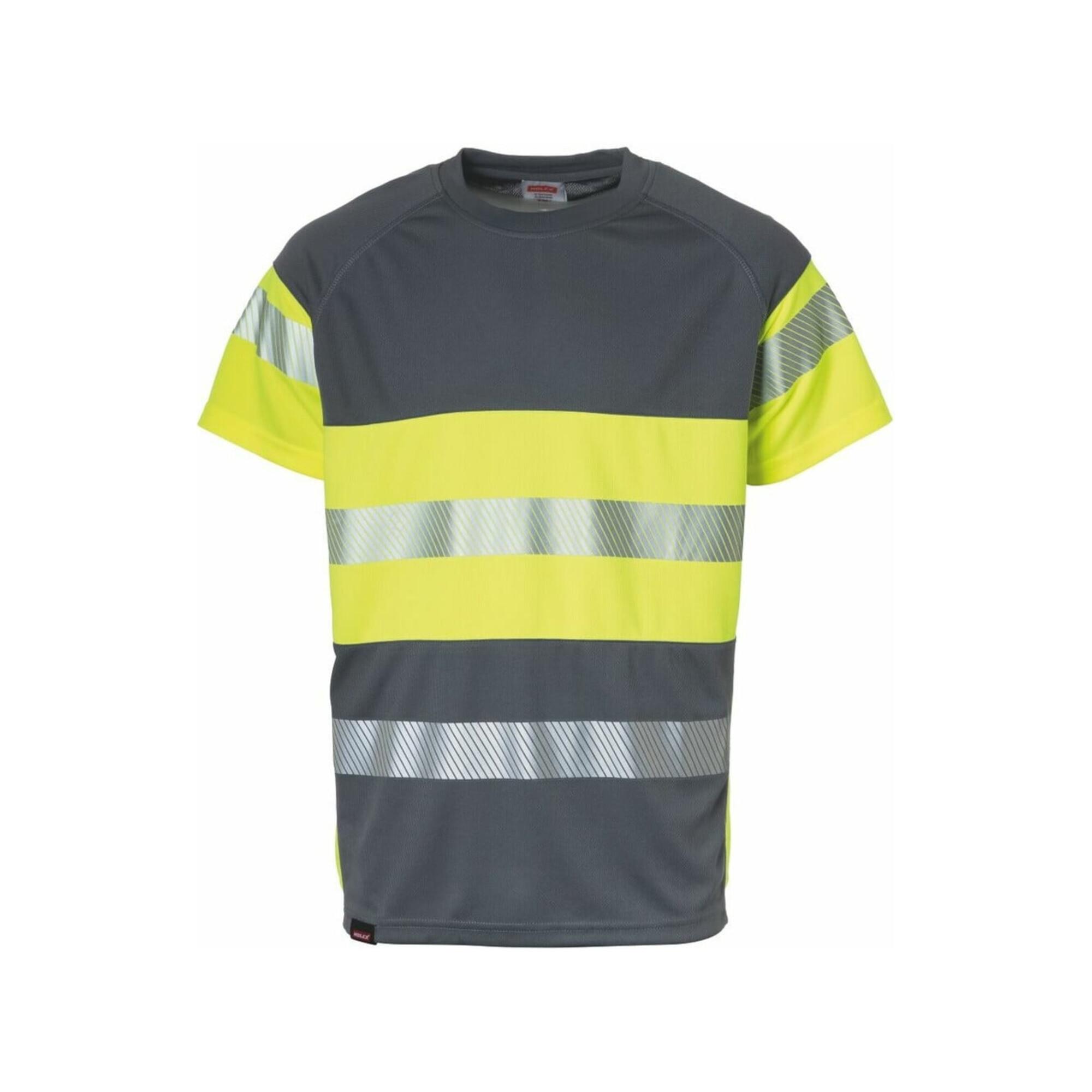 Holex Warnschutz T-Shirt, grau / gelb, Unisex-Größe: XS (091656 XS)