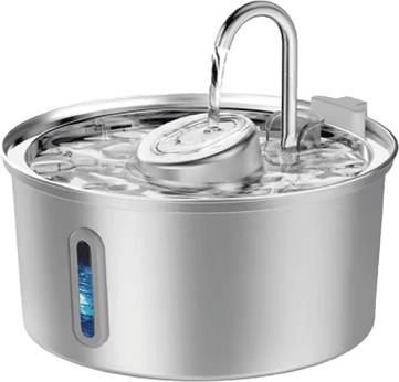 Inspire Picks Aqua View 3.2L Stainless Steel Pet Water Fountain With Advanced Filtration pet Water