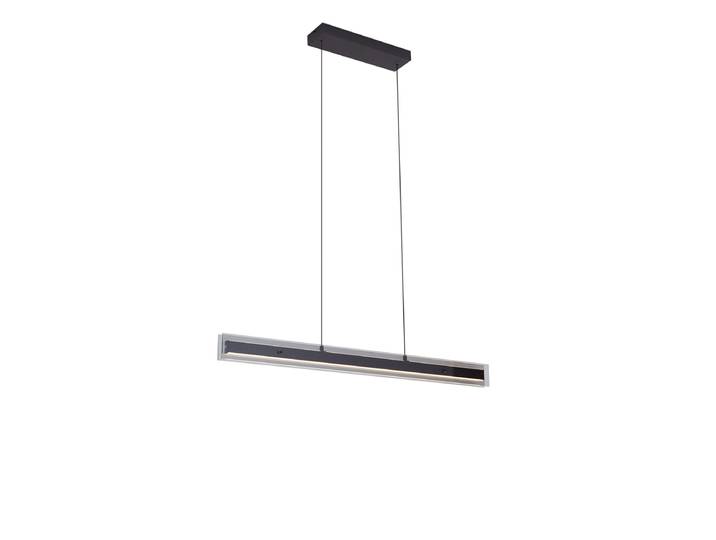 Suspension moderne noire avec verre fumé incl. LED Easylift -