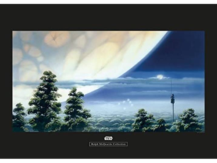 Komar Star Wars Classic RMQ Yavin Lookout - Größe: 70 x 50 cm, Wandbild, Poster, Kunstdruck (ohne Rahmen)