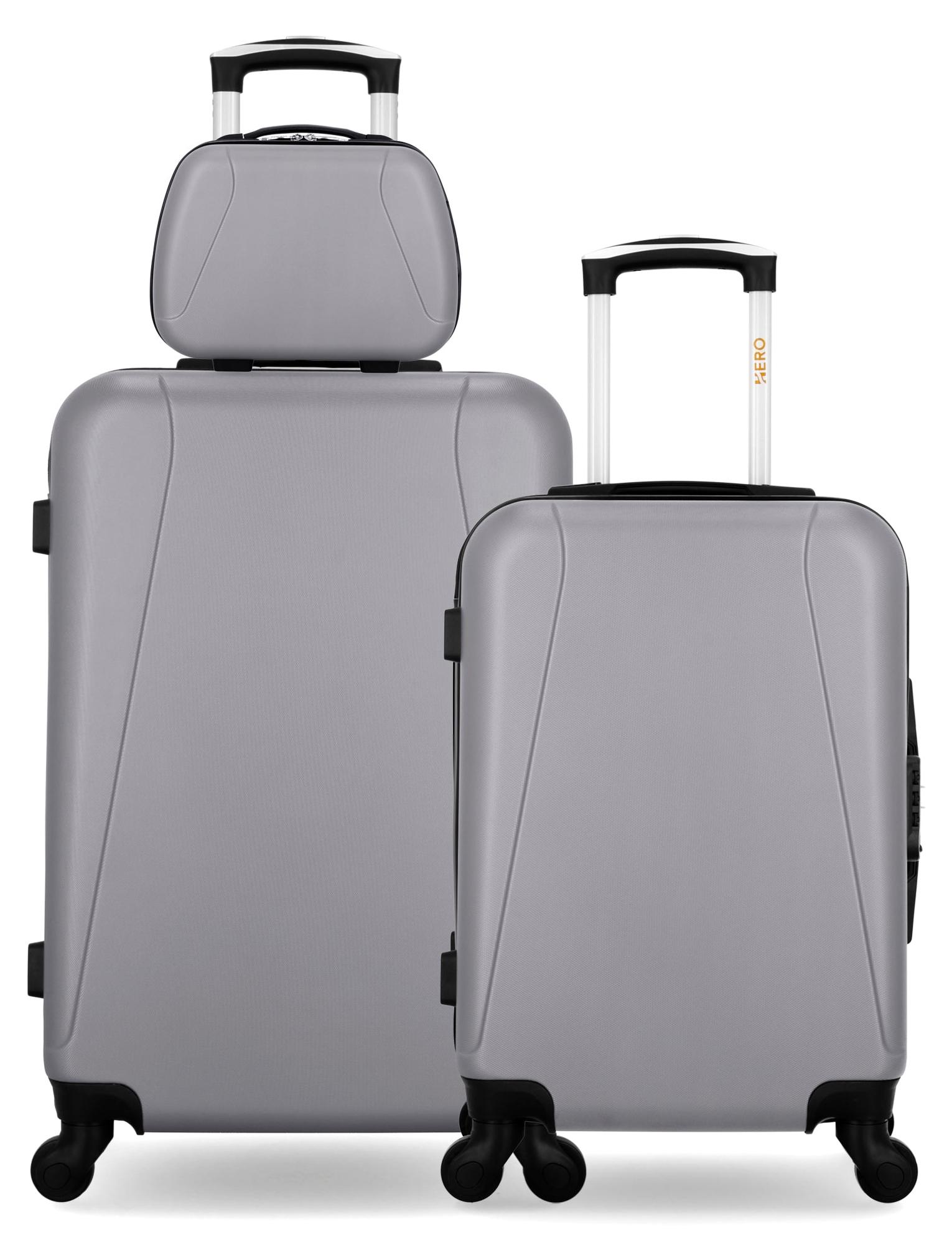 HERO - 3er-Set - Wochenendkoffer, Handgepäckkoffer und Kosmetikkoffer LANZAROTE