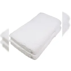 Miamar® Handtuch Handtücher Saunatuch Saunatücher VE 12 Stk. 80 x 200 Weiß