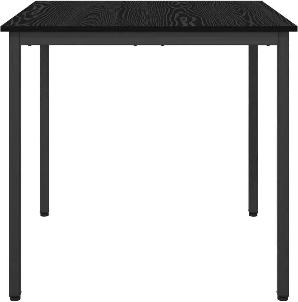 Metro Metal Base Dining Table Black 75cmH x 80cmL x 80cmW