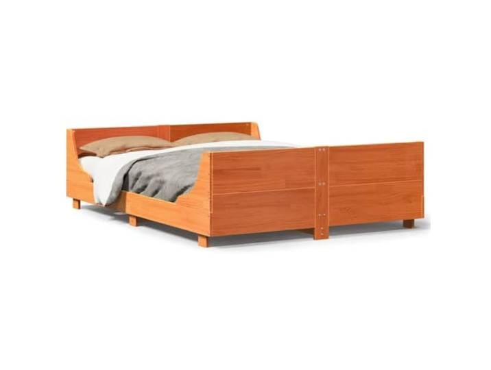 SDWEHBJ Massivholzbett Wachsbraun 140x200 cm 33 kg Zusammenbau erforderlich