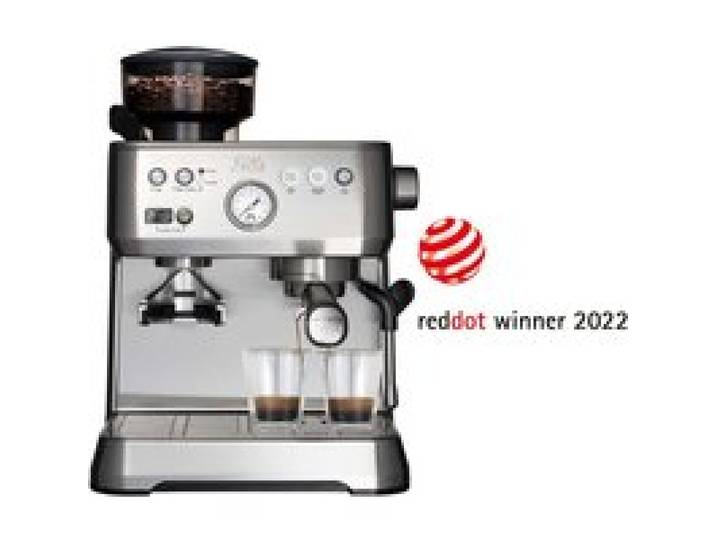 Machine a Café - Machine à Espresso et Cappuccino - Moulin à café ZERO STATIC™ intégré - Argent - Grind & Infuse Perfetta 1019