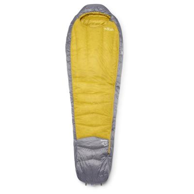 Rab - Women's Neutrino -6C / 20F - Daunenschlafsack Gr Regular - Body Size: 170 cm Zip: Left Zinc / Dark Pollen