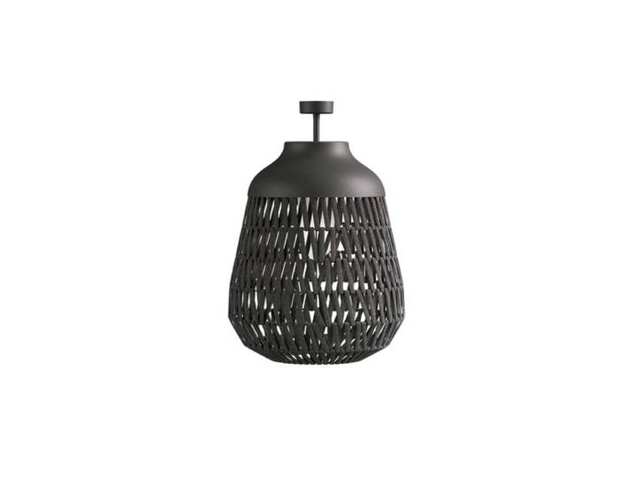 Lodes Deckenaußenleuchte Stitch, aus geflochtenem Gewebeband, E