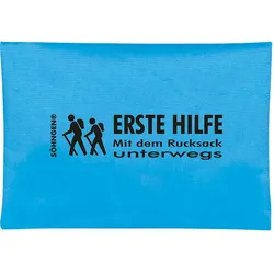 Erste-Hilfe-Tasche Mit dem Rucksack unterwegs blau