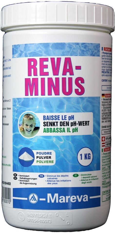 Traitement Mareva réducteur pH REVA-MINUS pH- poudre 1kg