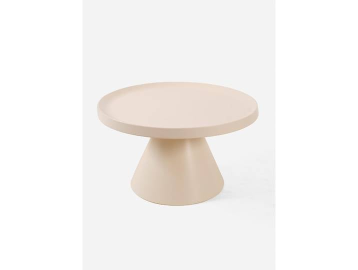 bonprix Metall Couchtisch, 40,5 cm, Runder Couchtisch, beige