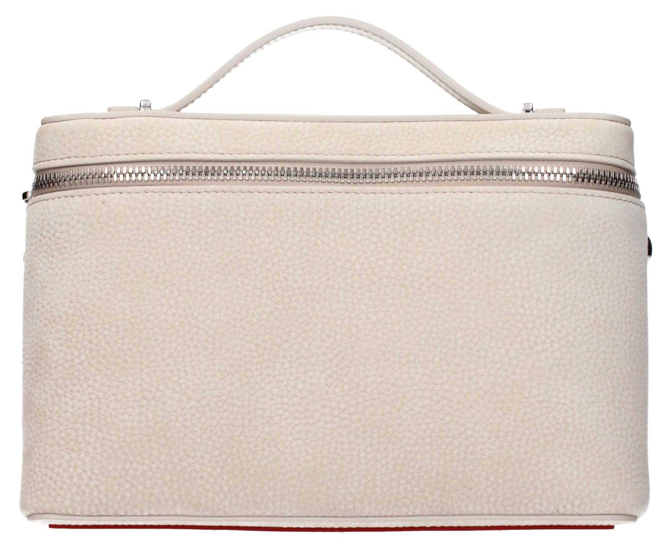Christian Louboutin Djanis Umhängetasche genarbt beige