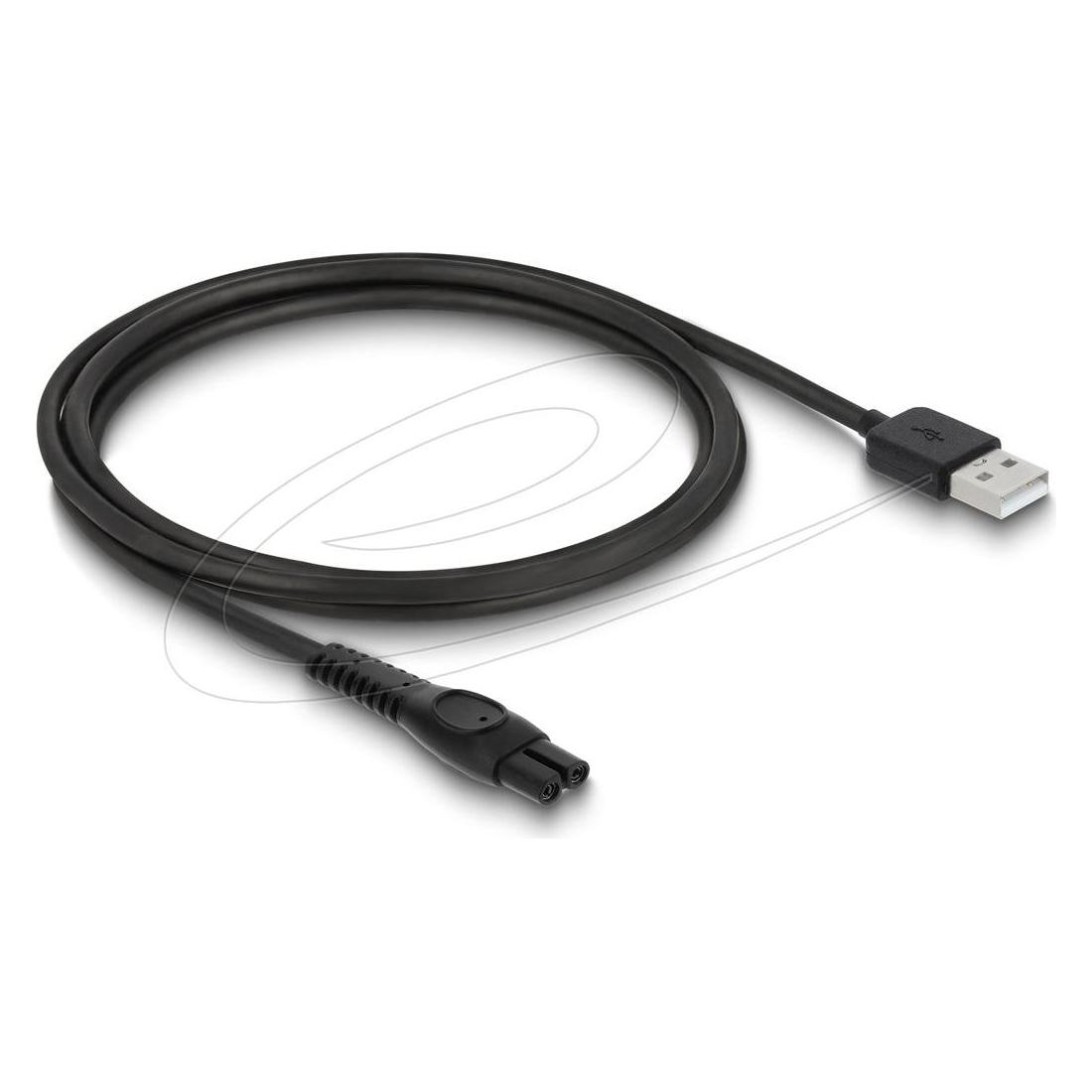 Delock USB Ladekabel 5 V für Elektrorasierer kompatibel mit Philips QP2724, QP28 (1x) (416928)