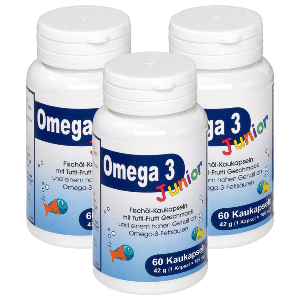 Omega-3 Junior Berco Kaukapseln 3-er Set 3x60 St Kapseln