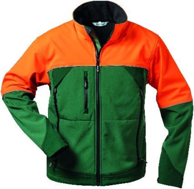 Elysee Veste de forêt Argousier, Softshell, T.S, vert/orange