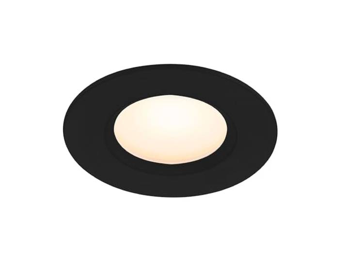 Nordlux TIAKI Einbaustrahler Schwarz, LED, 6.5W, IP65, 345 Lumen, 2-Stufige Moodmaker™-Dimmung, Für Badezimmer und Feuchträume, Parallelschaltung, 2700K/4000K