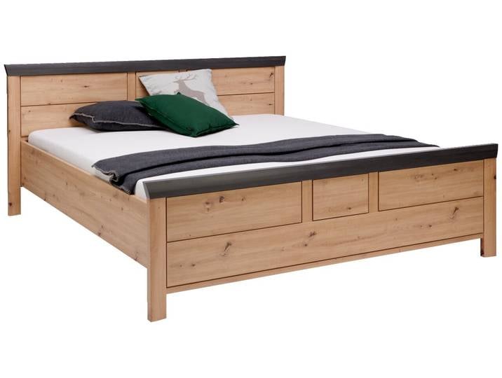 Hom´in Bett BENTON, Eiche Artisan, Holznachbildung