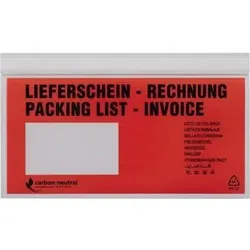 Unipack(tm) UNIPACK Dokumententasche V722182 DL 70my rt/sw 500 St./Pack.