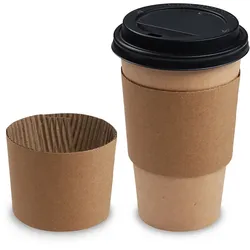 Bechermanschette (PAP) für Becher Ø90mm