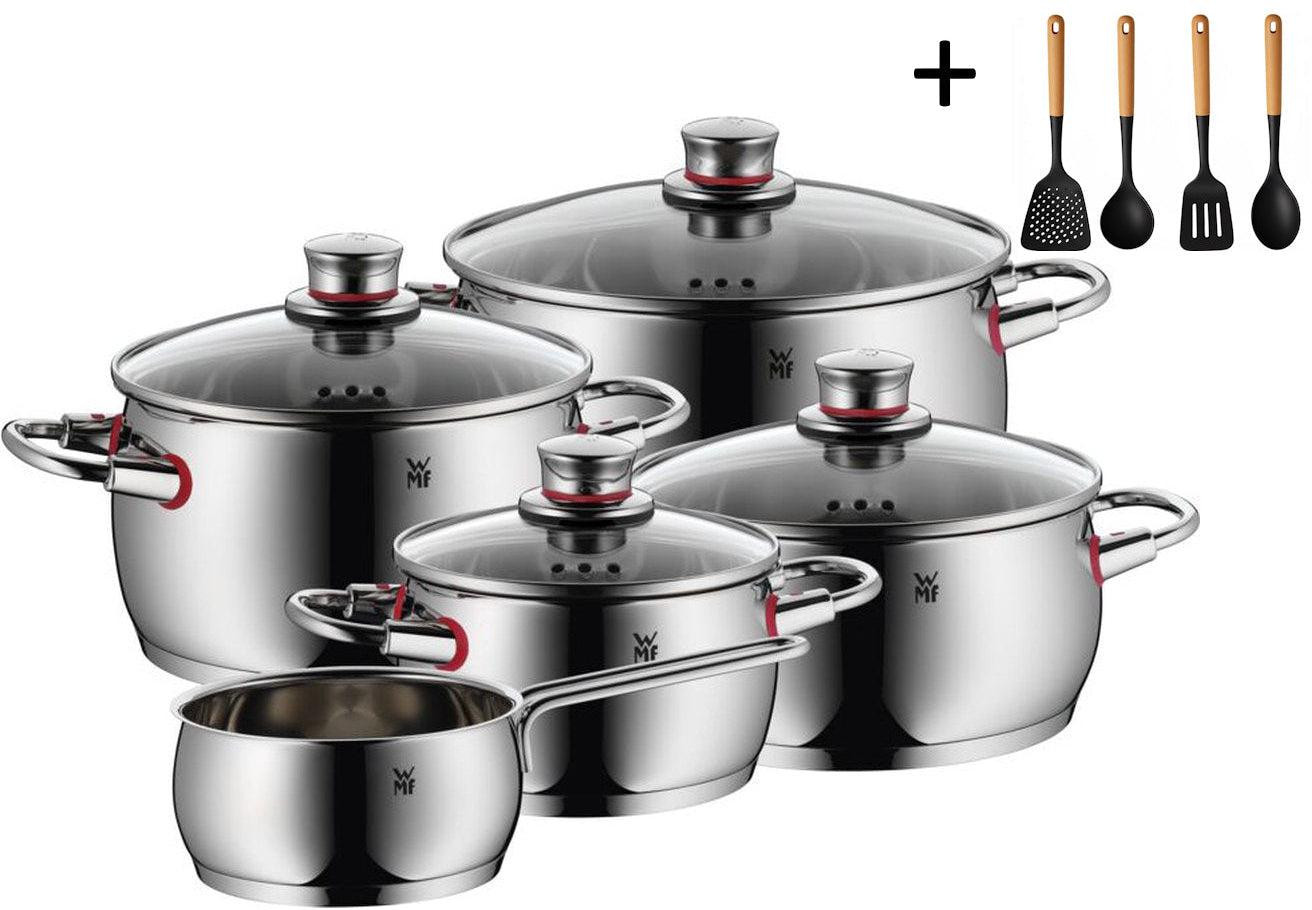 WMF Pannenset Quality One RVS 5-delig met kookpannen en steelpan