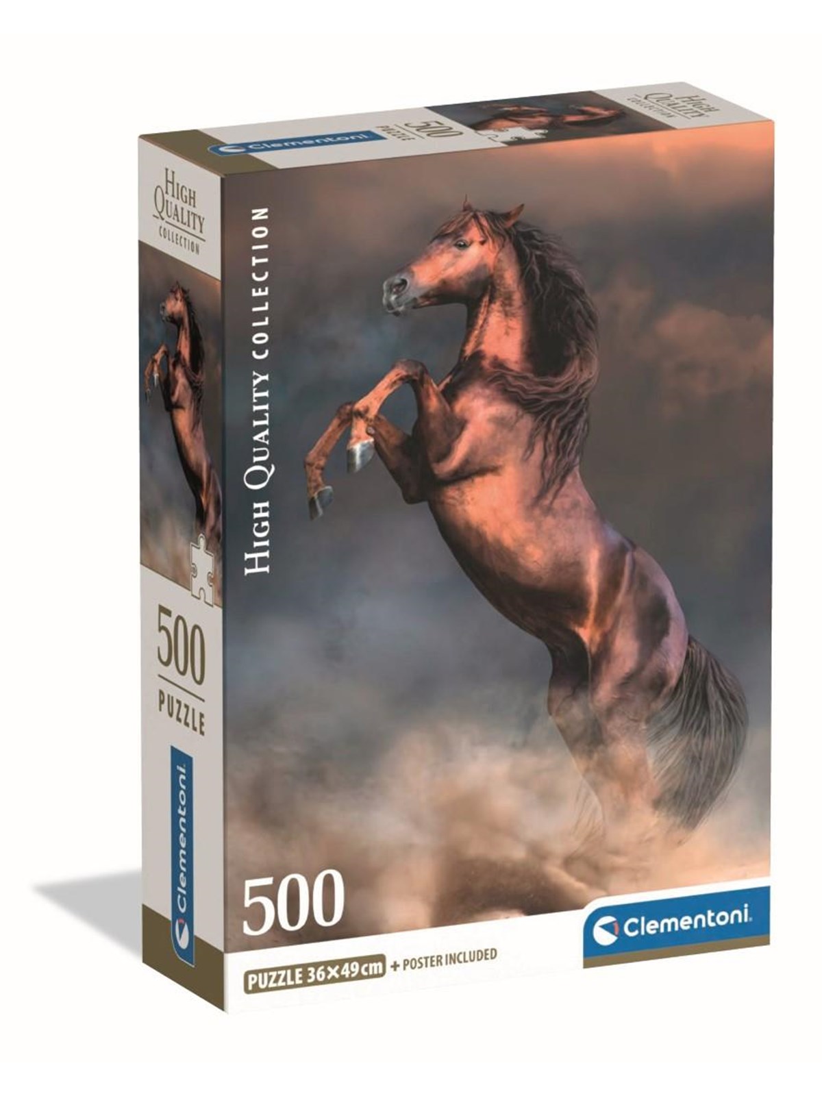 Clementoni 500 pcs CB HQC Wild Red Stallion 2D Puzzles