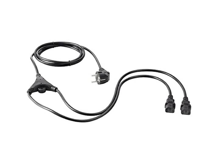 Sygonix SY-5178378 Apparaat (koud) Y-kabel Zwart 2 m