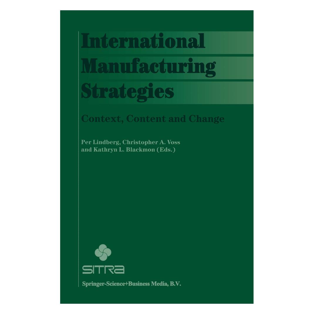 Springer International Manufacturing Strategies (Englisch, Softcover, A Voss, Christopher, K Blackmon, K L. Blackmon, Kathryn, P Lindberg) (55380851)