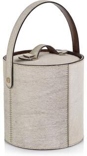 Zodax Bilthoven Hair-On-Hide Leather Insulated Ice Bucket