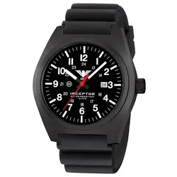 KHS INCBS.DB Herrenarmbanduhr Inceptor Black Steel