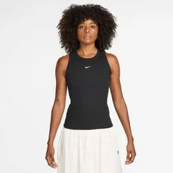 NIKE Damen Shirt W NSW RIB TIGHT TANK, Größe XL in Schwarz Schwarz