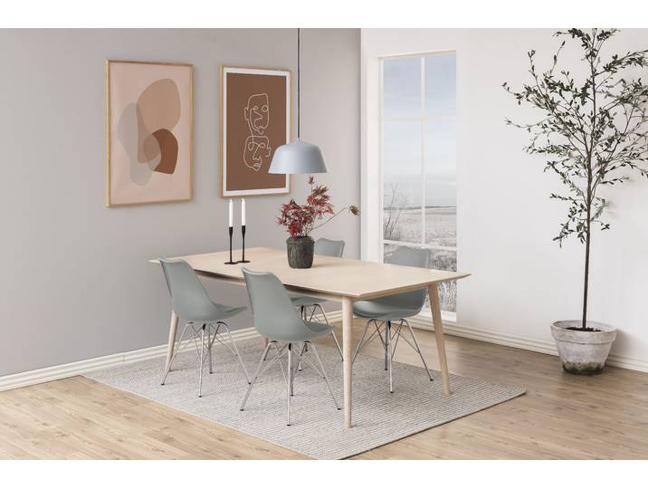 Esszimmerstuhl Bonito 4er-Set 49 x 86 x 54cm Grau/Grau