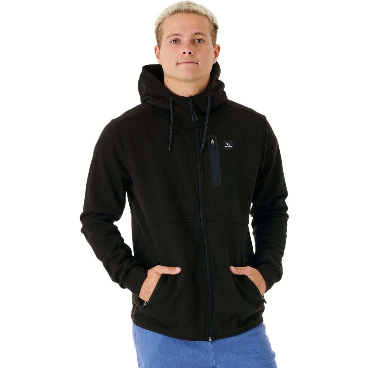 RipCurl Anti Series Departed Zip Thru black (0090) S CFEDB9-0090-S