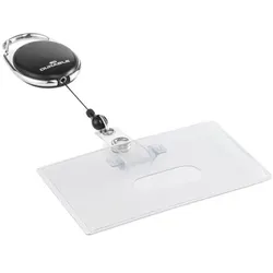 Durable Set: Ausweishülle für 1 Karte inkl. Jojo-Band »STYLE« schwarz schwarz, 8.7 cm