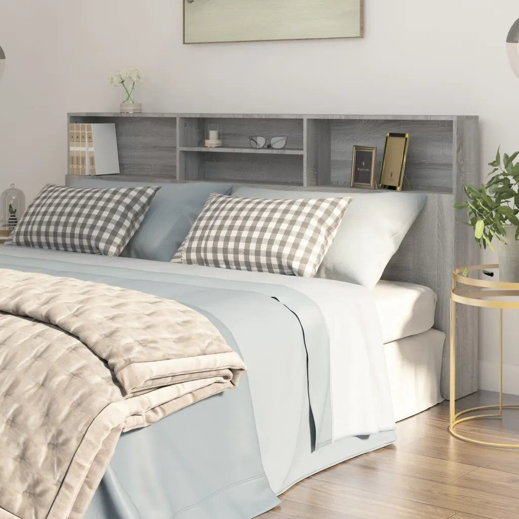 Alpen Home Melby Headboard Cabinet Black Super King (6')