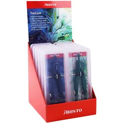 Aristo TopLine Zirkel Display 12er je 6x 55818, 55819, Zirkel, Rot
