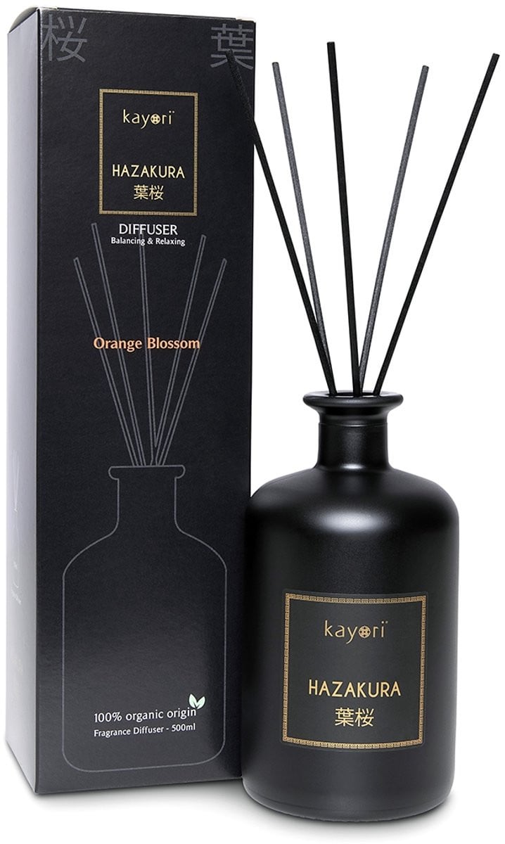 Kayori Hazakura Geurstokjes - Bloemig - 500 ml
