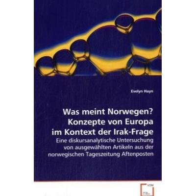 Hayn Evelyn: Was meint Norwegen? Konzepte von Europaim Konte, Taschenbuch von Evelyn Hayn, VDM, 978-3-639-03694-7