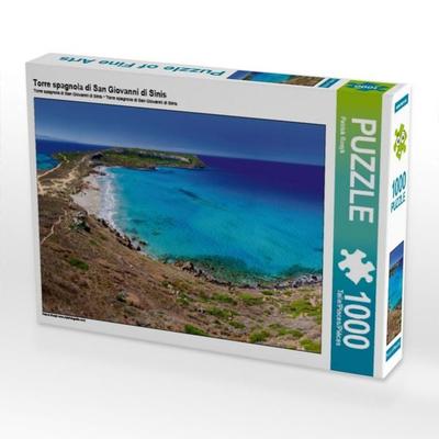 CALVENDO Puzzle Torre spagnola di San Giovanni di Sinis 1000 Teile Puzzle quer | 1000 Teile Lege-Größe 64 × 48 cm Foto-Puzzle für glückliche Stunden