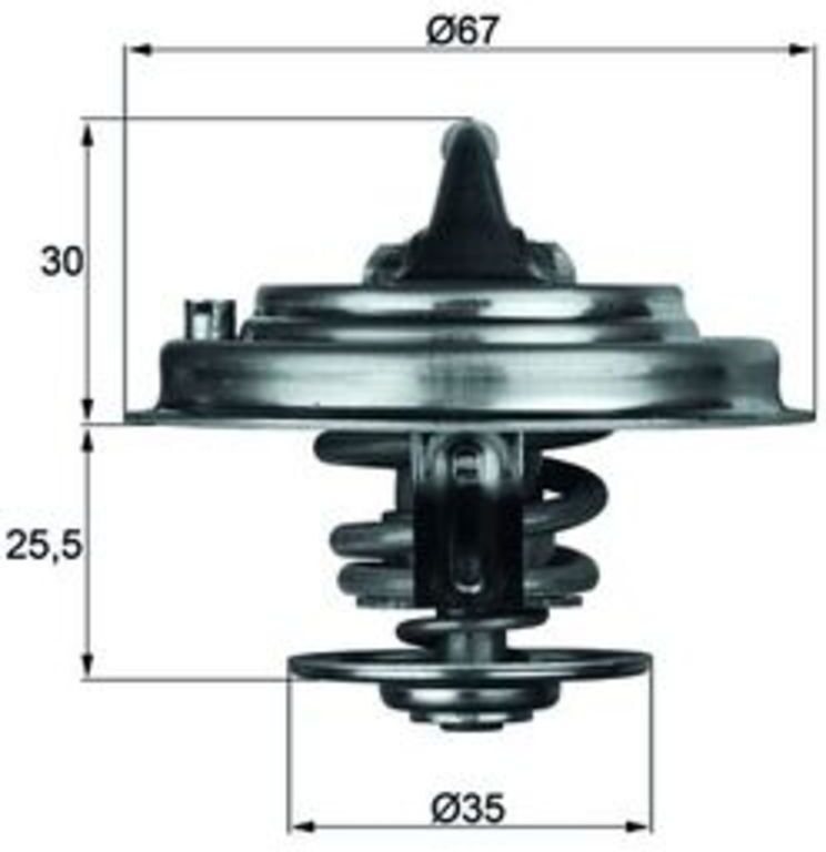Thermostat, Kühlmittel MAHLE TX 30 71D