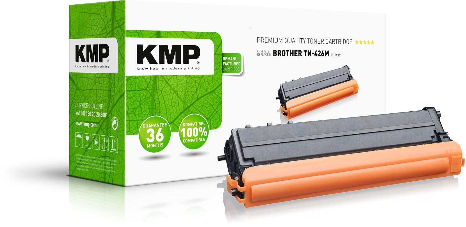 KMP Toner B-T119 magenta kompatibel zu brother TN-426M 1266,0006