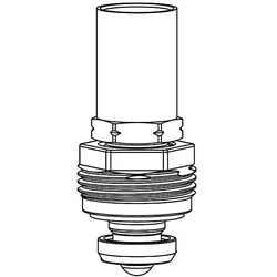 Heimeier Rtl Ersatz-Oberteil 1305-02.300 DN 10/15/20, 25mm Messinghülse