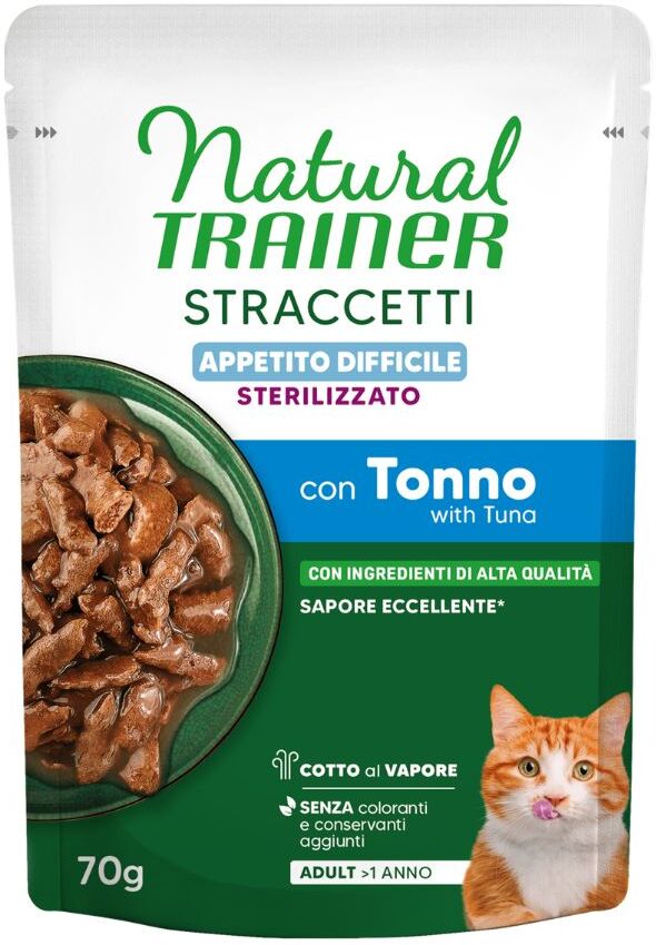 Natural Trainer Straccetti Appetito Difficile Busta Tonno Multipack 28x70G TONNO