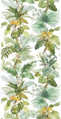 Harry & Grace Tropical Leaf Trail Peel and Stick Wallpaper Mural - 54 in. W x 9 ft. T