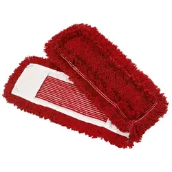 Wischmop aus Baumwolle Mopptex getuftet 40 cm rot Baumwollmop, innen Schlinge außen Franse