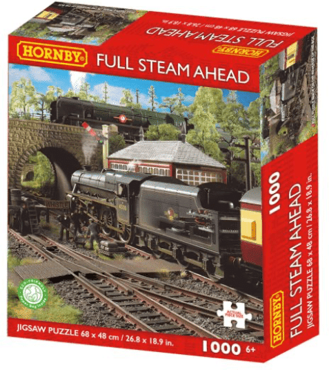 Kidicraft - Hornby - Full Steam Ahead - 1000 Piece Jigsaw Puzzle for Adults