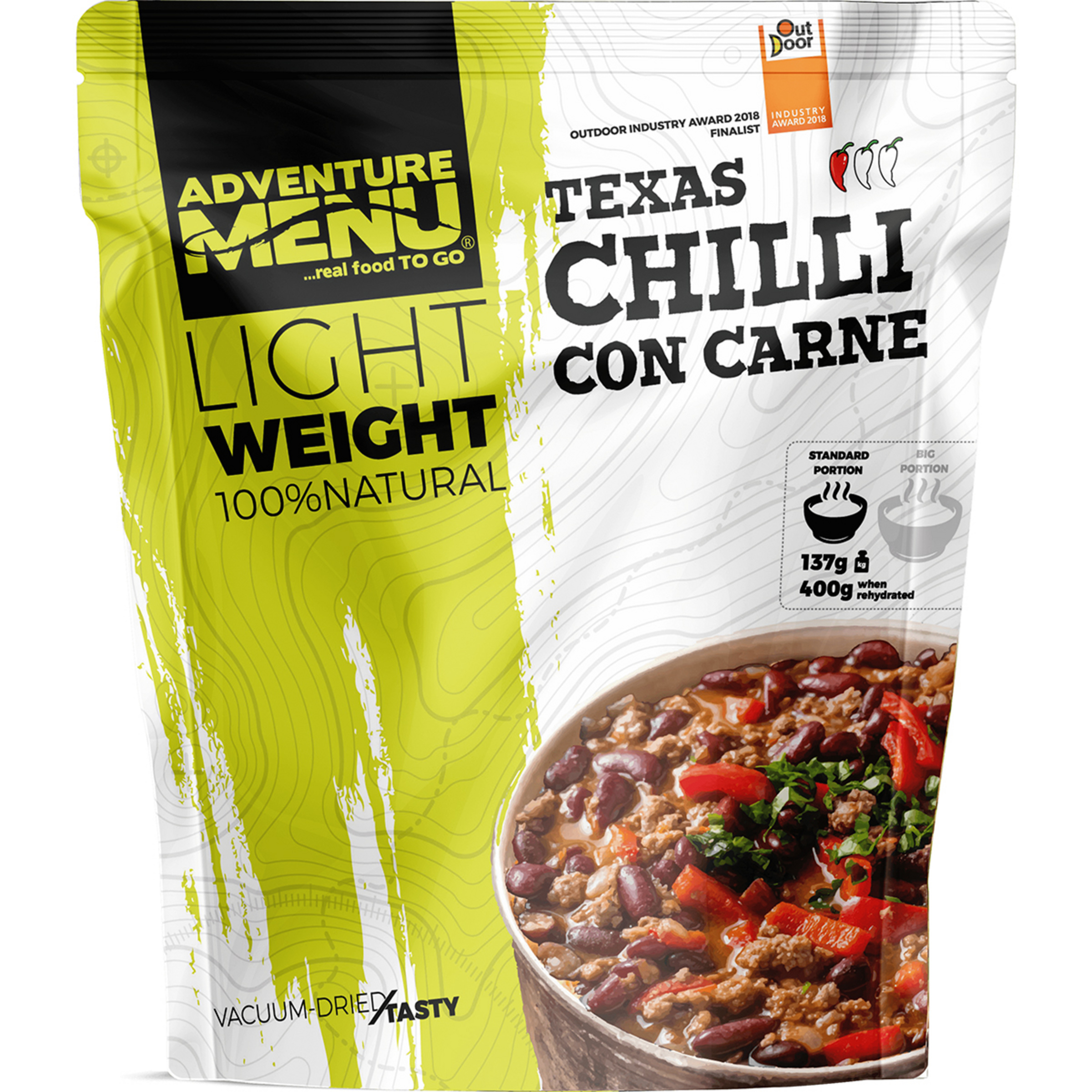 Adventure Menu Chili con Carne Trekkingnahrung gelb Größe 157g