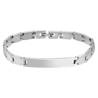 Gliederarmband ADELIA´S "Armband – Gliederarmband aus Edelstahl 21 cm", silber, Armbänder, Damen, 21cm, Edelstahl, Gliederarmband, Ideal als Geschenk – dezent und elegant