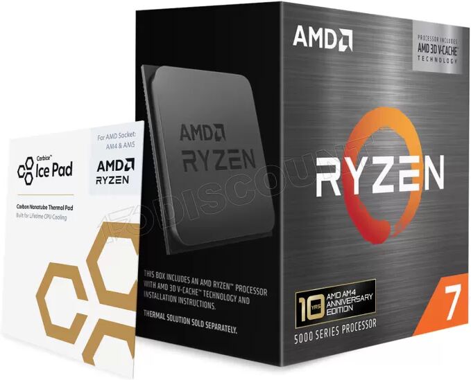 generique Processeur AMD Ryzen 7 5800X3D (4,5GHz) AM4 - Sans iGPU
