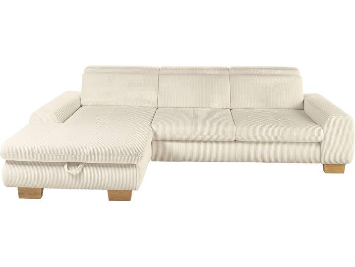 set one by Musterring Ecksofa, whlw. mit Funktion, Kaltschaum, in Cord, natur, Sitzhöhe 49