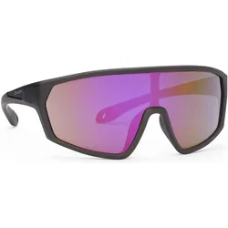 Demon, Unisex, Sportbrille, Distance (Schwarz, smoke purple mirror), Schwarz