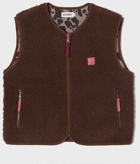 Billybelt Ladies Zipped Sherpa Fleece Gillet Brown